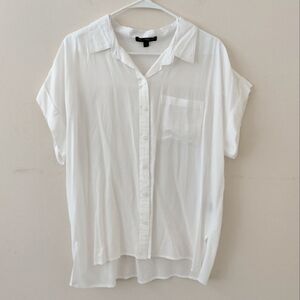 Velvet Heart White Button-Up Blouse
